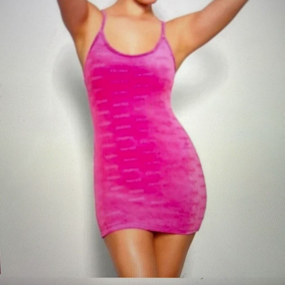 Skims Terry Cloth Pink‎ Spell Out Dress Sz S - Thumbnail 8