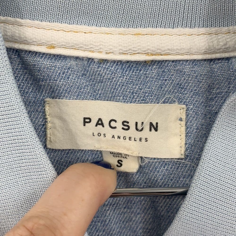 Pac Sun Denim‎ Heart Jacket Sz Small - Thumbnail 2