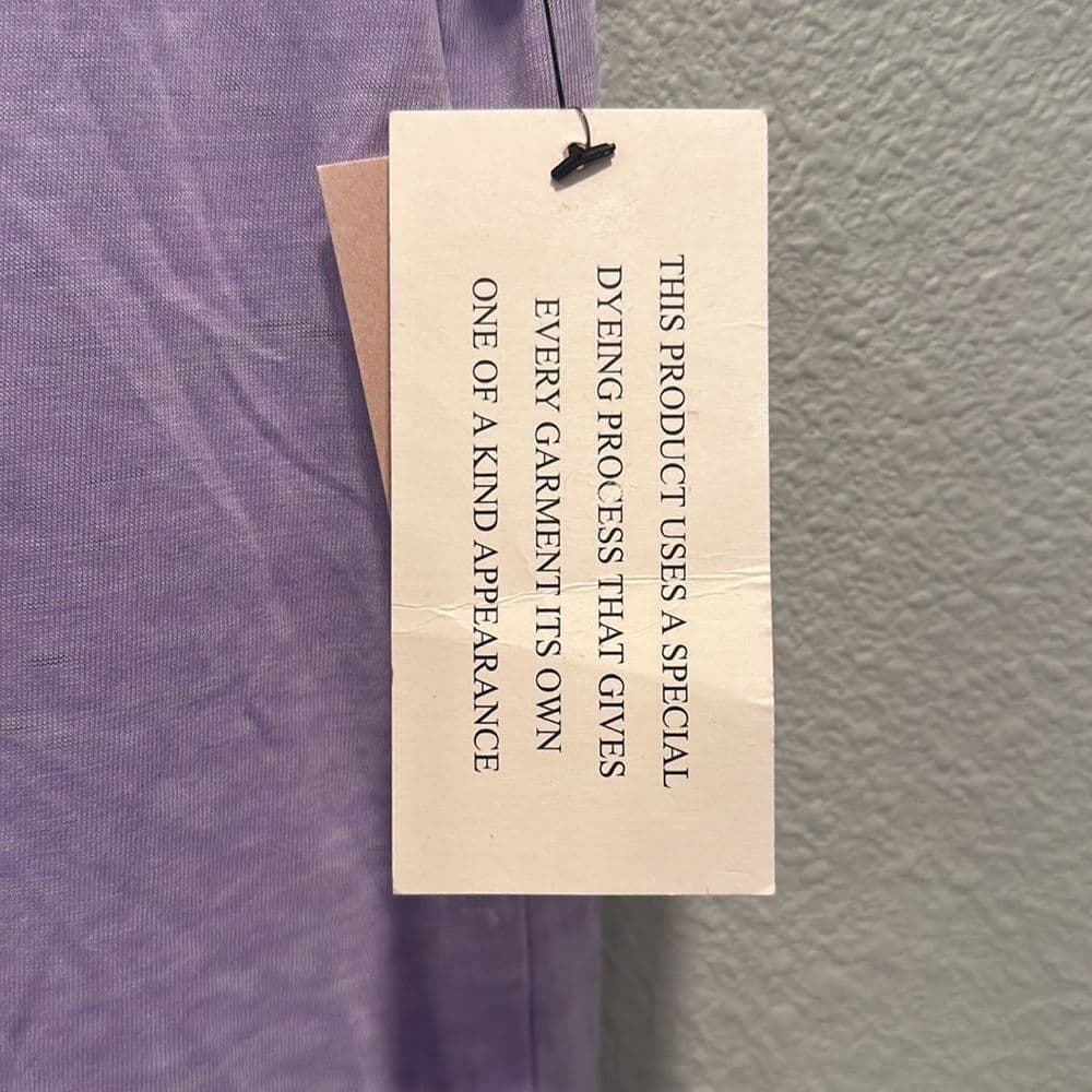 Vince Camuto Purple Butnout‎ Tee NWT Sz XS - Thumbnail 3