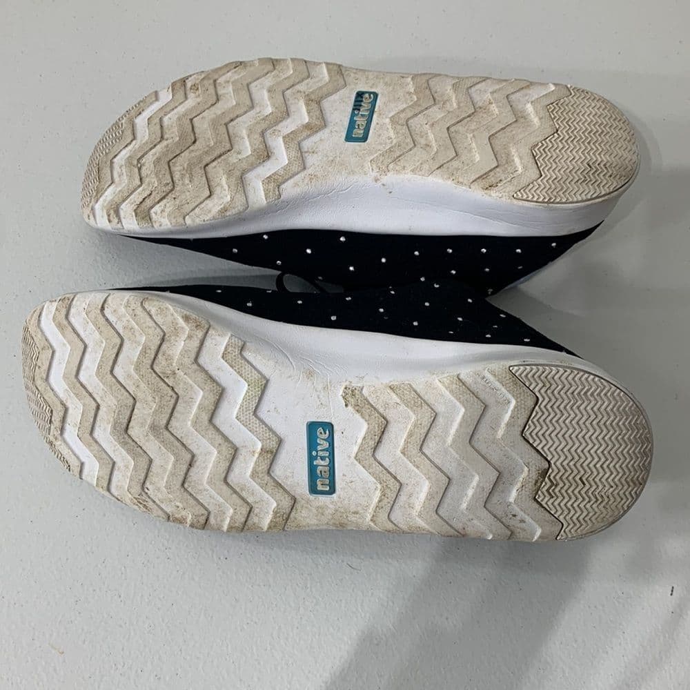 Native Sneakers Black w/‎ Embroidered Dots Sz 10 - Thumbnail 6