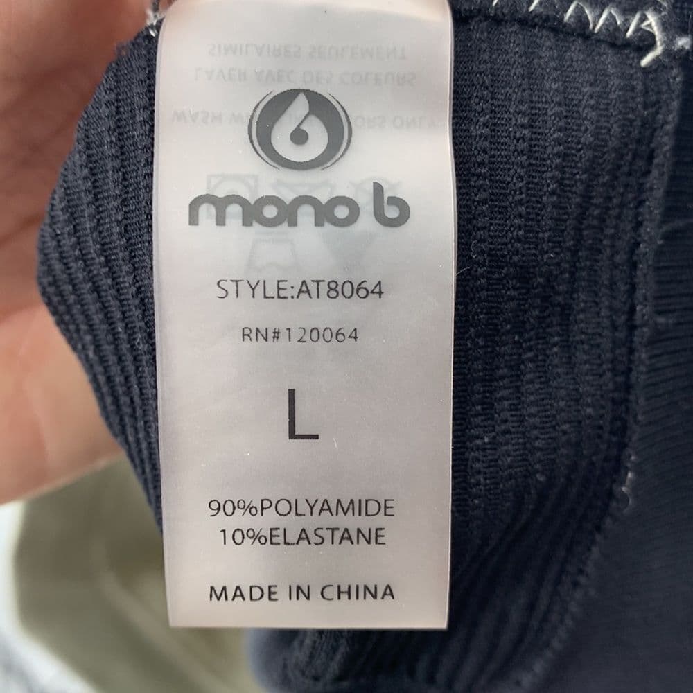 Mono‎ B Crop Top Sports Bra Ombré Sz L - Thumbnail 3