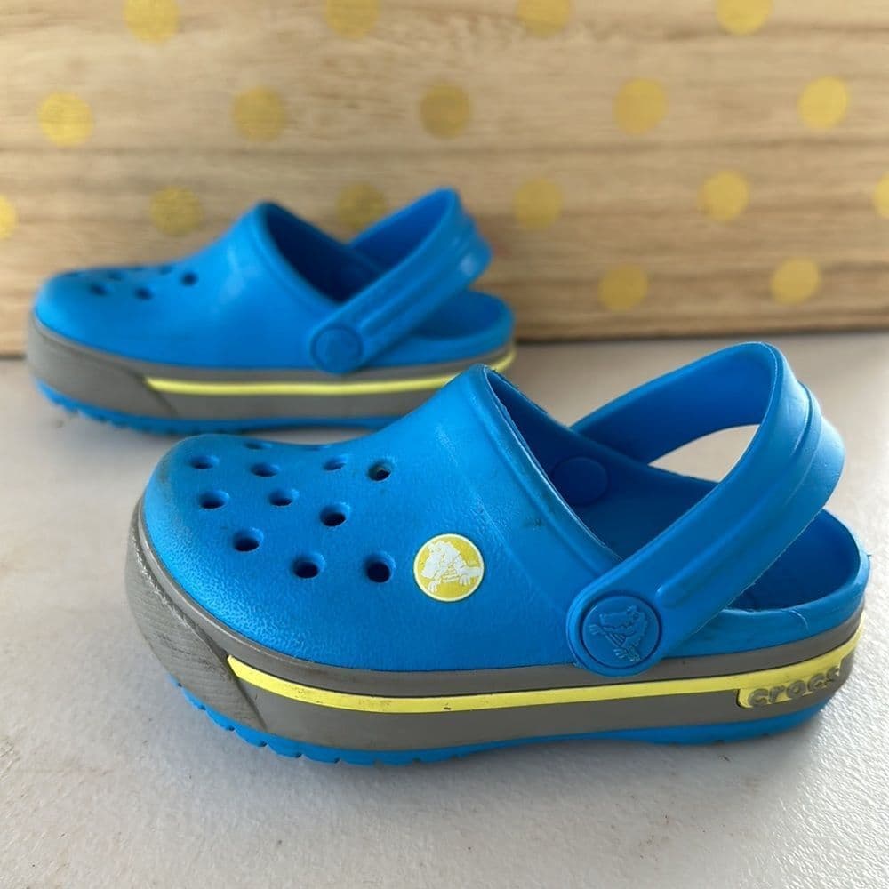 Crocs Blue‎ Sandals Sz 4/5 - Thumbnail 5