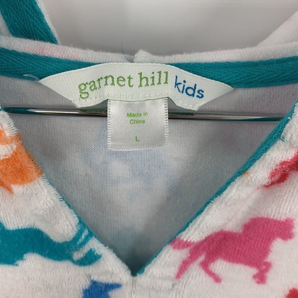 Garnet‎ Hill Unicorn Terrycloth Swim Coverup Sz L - Thumbnail 3