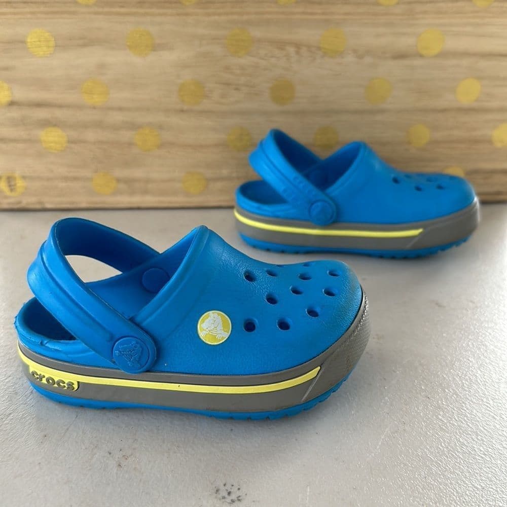 Crocs Blue‎ Sandals Sz 4/5 - Thumbnail 3
