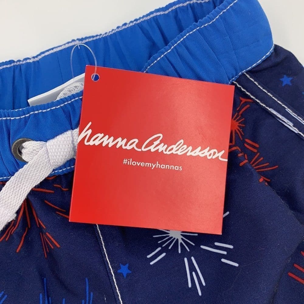 Hanna Andersson Firework Swim Trunks Sz‎ 60 (3-6M) - Thumbnail 3