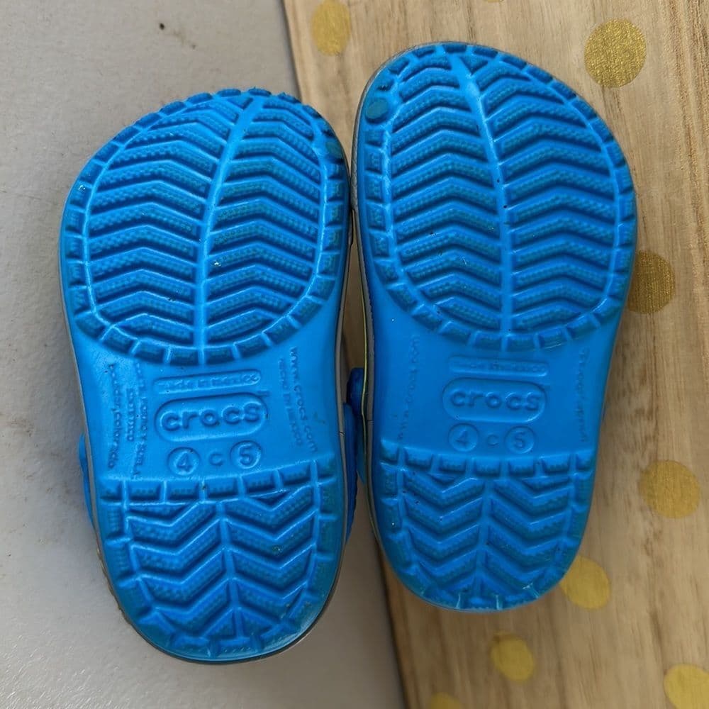 Crocs Blue‎ Sandals Sz 4/5 - Thumbnail 6