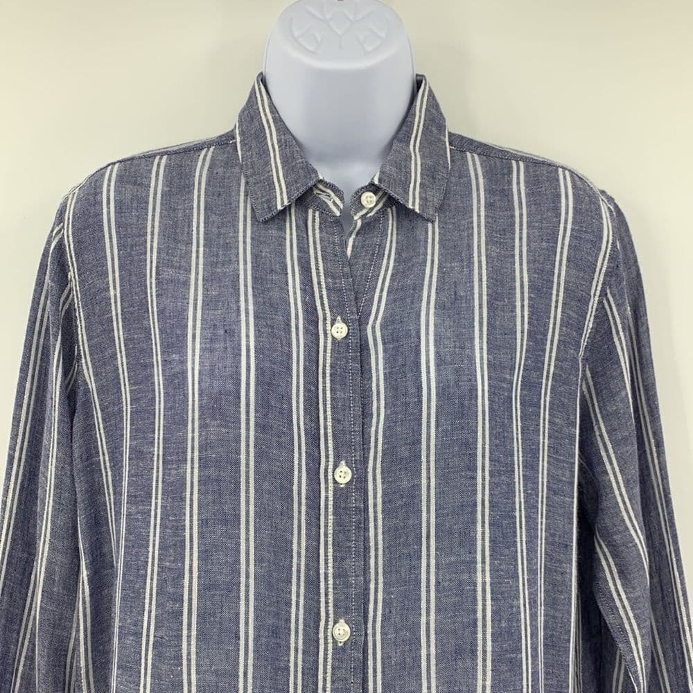 Rails Sydney Artic Stripe Button Up‎ Top Sz XS - Thumbnail 3