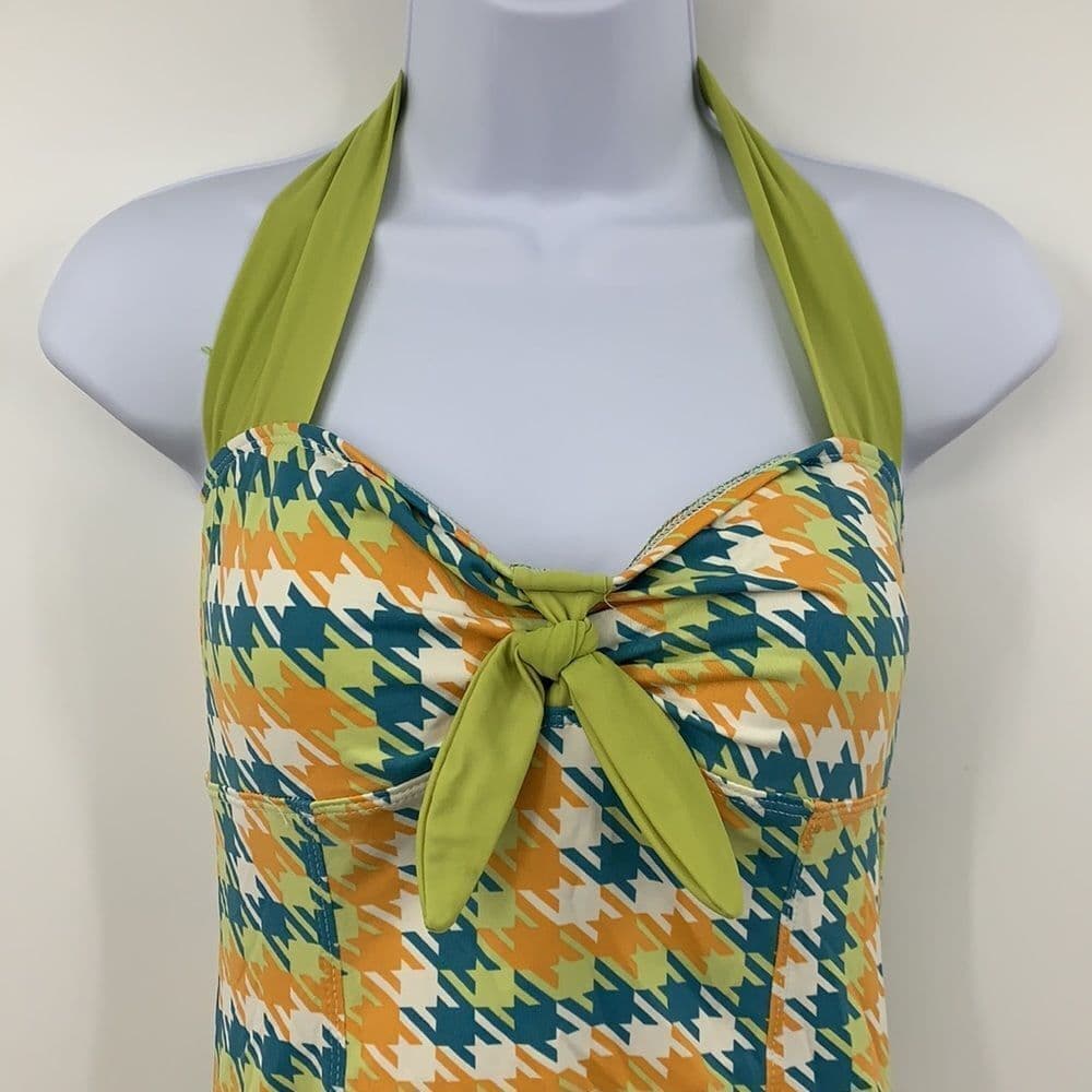Popina One Piece Swimsuit Vintage Style‎ Sz Med - Thumbnail 2