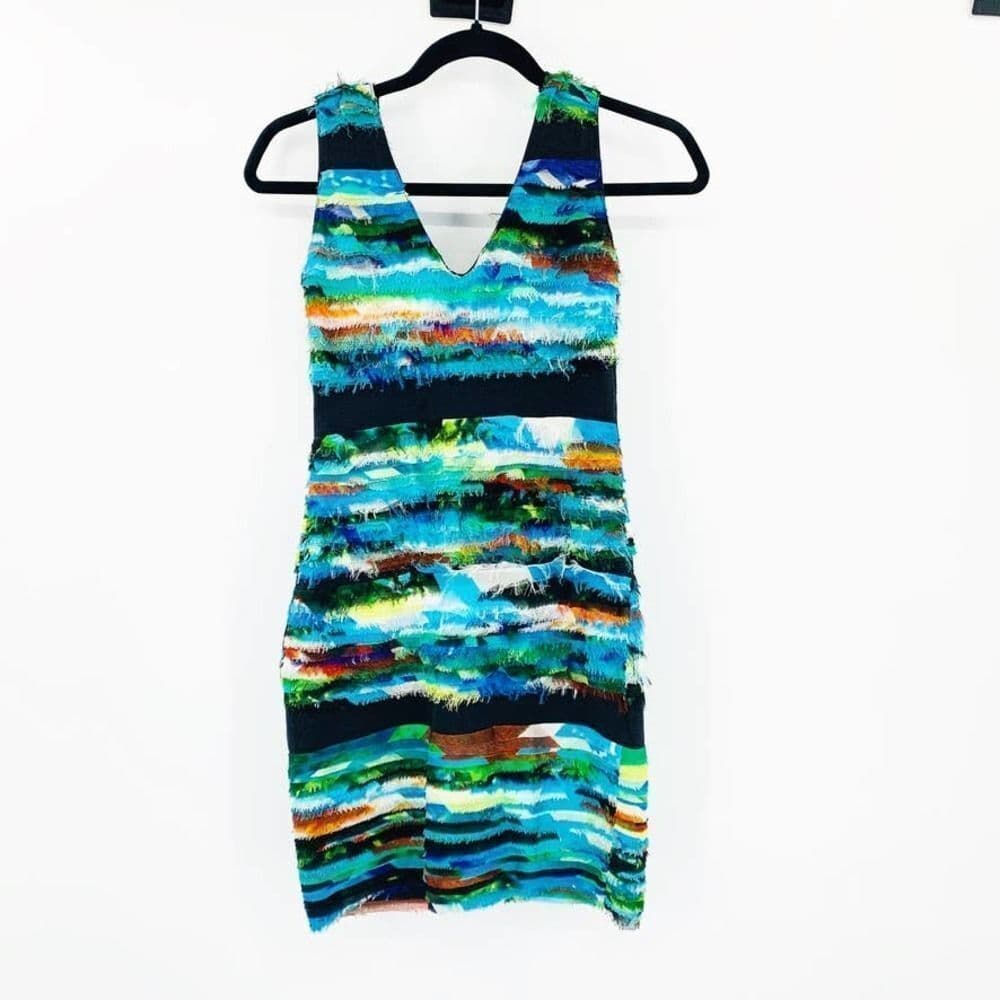 Rag & Bone Harley‎ Frayed Silk Dress Sz S - Thumbnail 2
