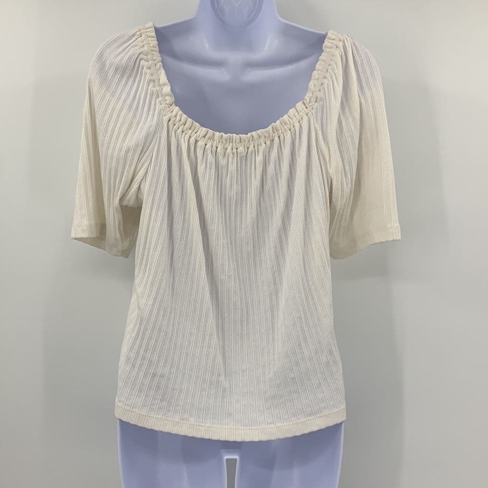Madewell Off the Shoulder Top Sz‎ L - Thumbnail 3