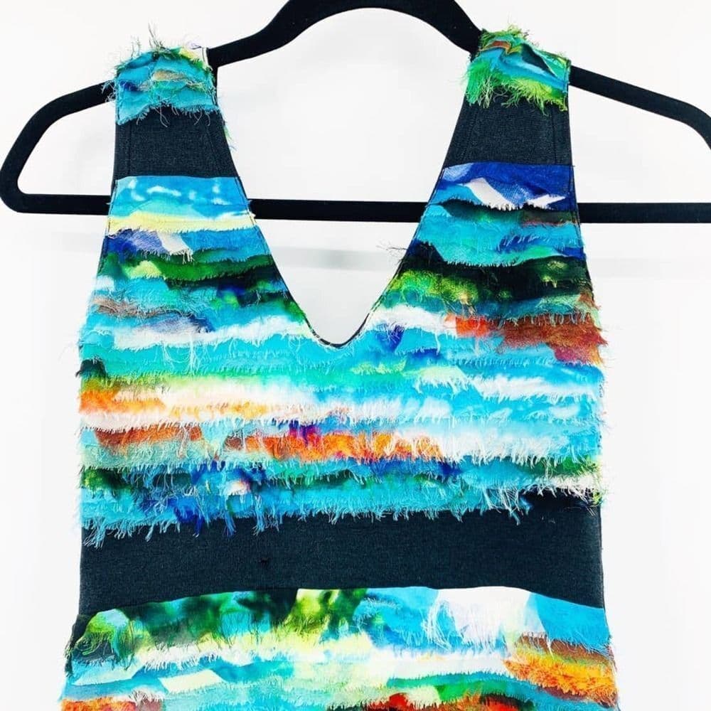 Rag & Bone Harley‎ Frayed Silk Dress Sz S - Thumbnail 3