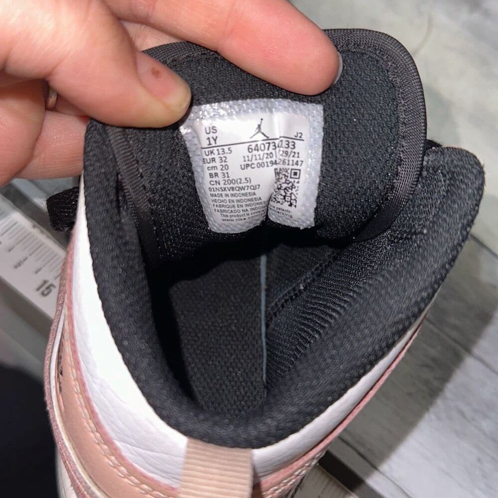Air Jordan 1 Mid 'Crimson Tint' 640734-133 Sz 1Y - Thumbnail 7