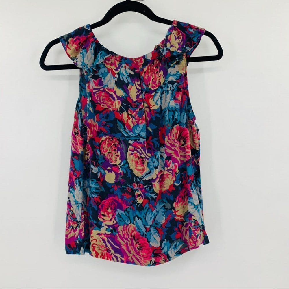 Moulinette Soeurs Floral Sleeveless‎ Top Sz 0 - Thumbnail 3