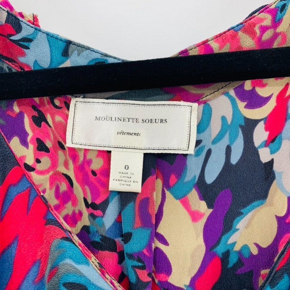 Moulinette Soeurs Floral Sleeveless‎ Top Sz 0 - Thumbnail 2