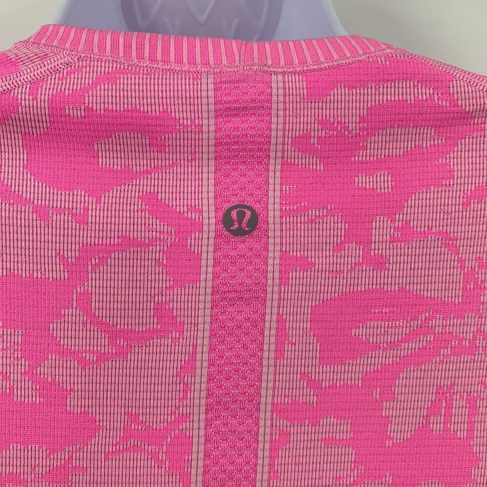 Lululemon Swiftly Tech Pink Color‎ Change Long Sleeve Sz 6 - Thumbnail 5