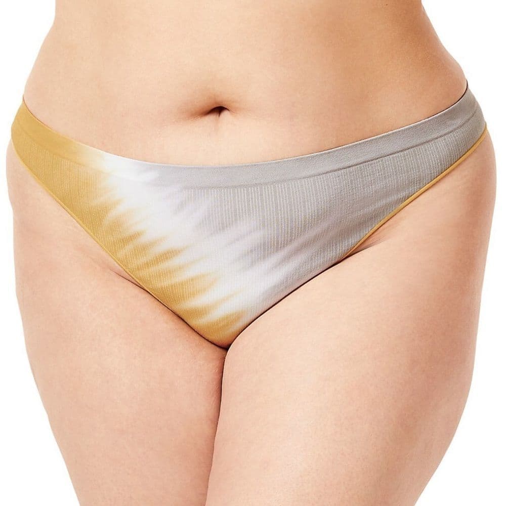Bombas Tie-Dye Seamless Thong in Golden Clay Sz‎ L - Thumbnail 2