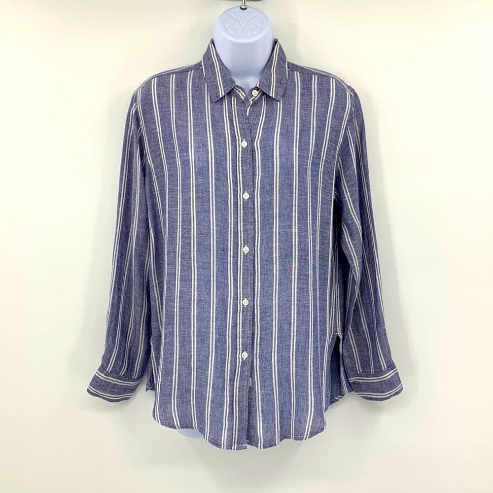 Rails Sydney Artic Stripe Button Up‎ Top Sz XS - Thumbnail 2