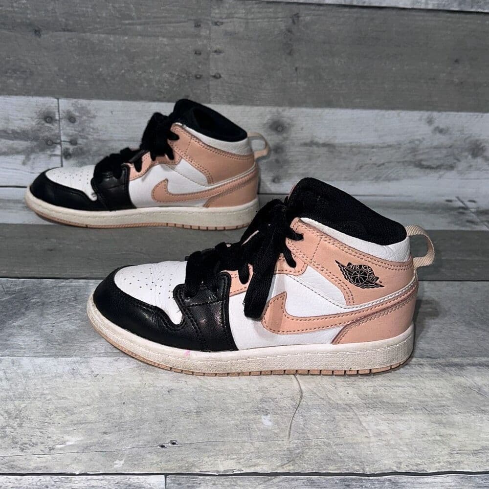 Air Jordan 1 Mid 'Crimson Tint' 640734-133 Sz 1Y - Thumbnail 5
