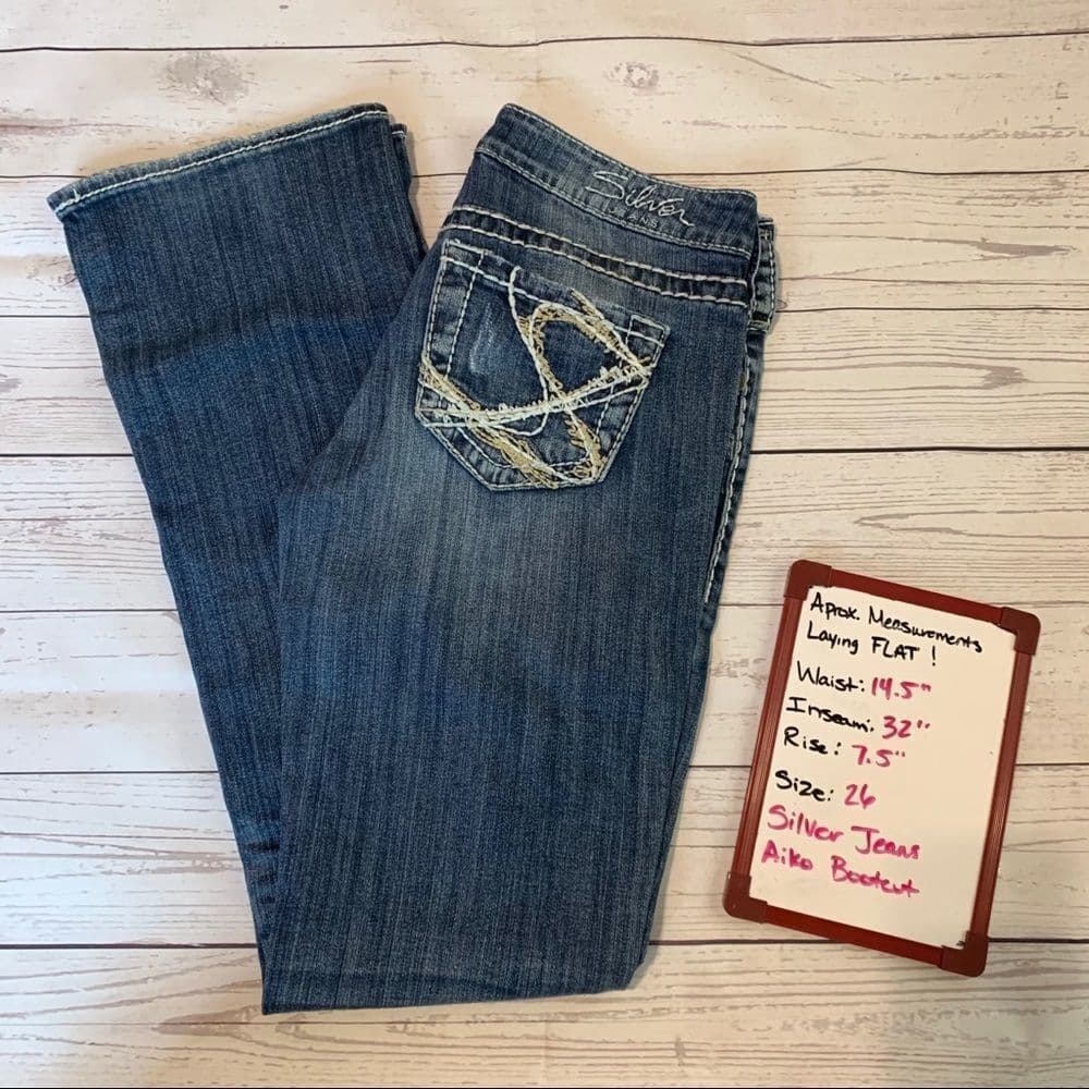 Silver Jeans Aiko Bootcut Jeans Sz‎ 26 - Thumbnail 10