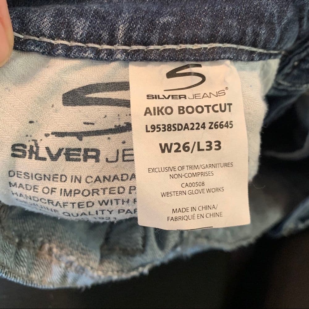 Silver Jeans Aiko Bootcut Jeans Sz‎ 26 - Thumbnail 9