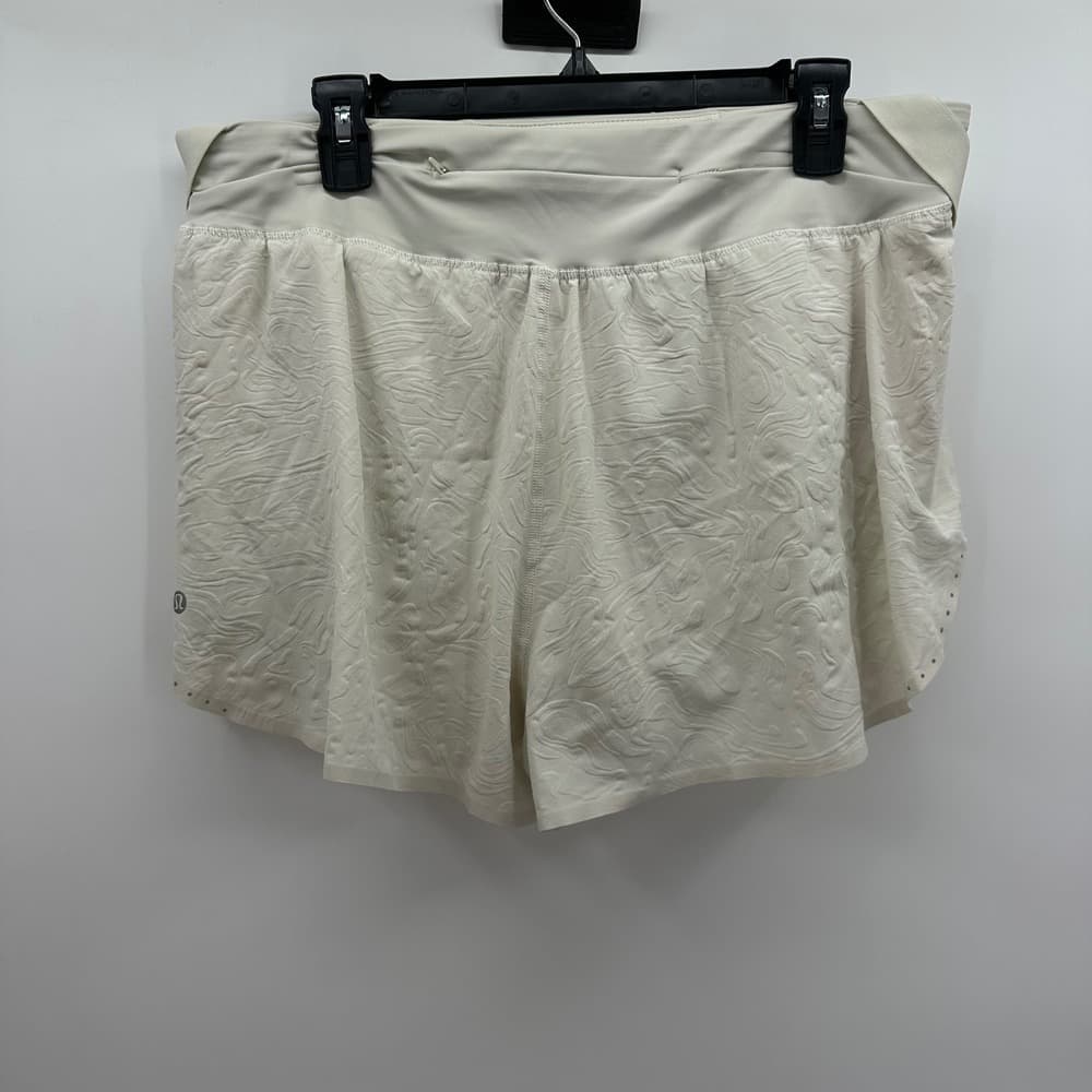 Lululemon Fast And Free High-Rise Short‎ 2" Airflow in Emboss Bone Size 12 - Thumbnail 5