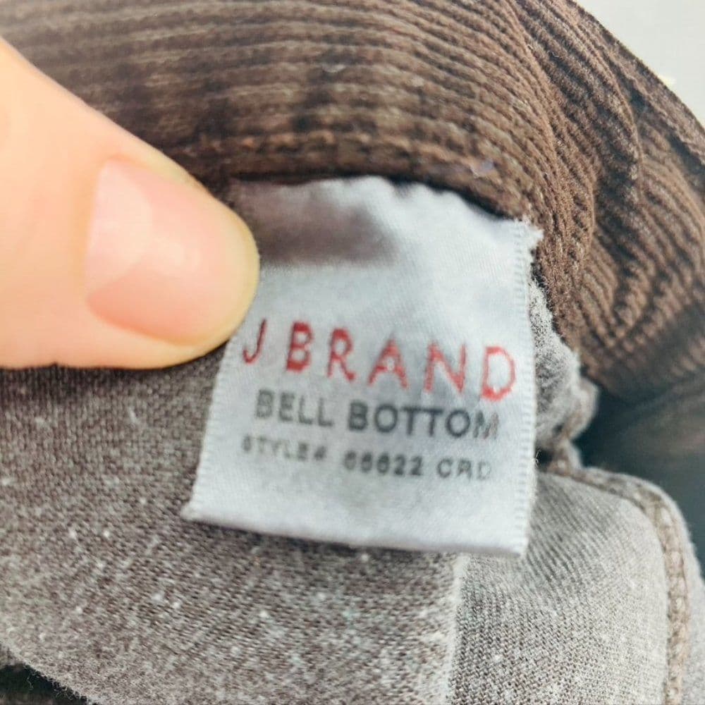 J Brand Brown Corduroy Bell Bottoms NWT Sz 24‎ - Thumbnail 7