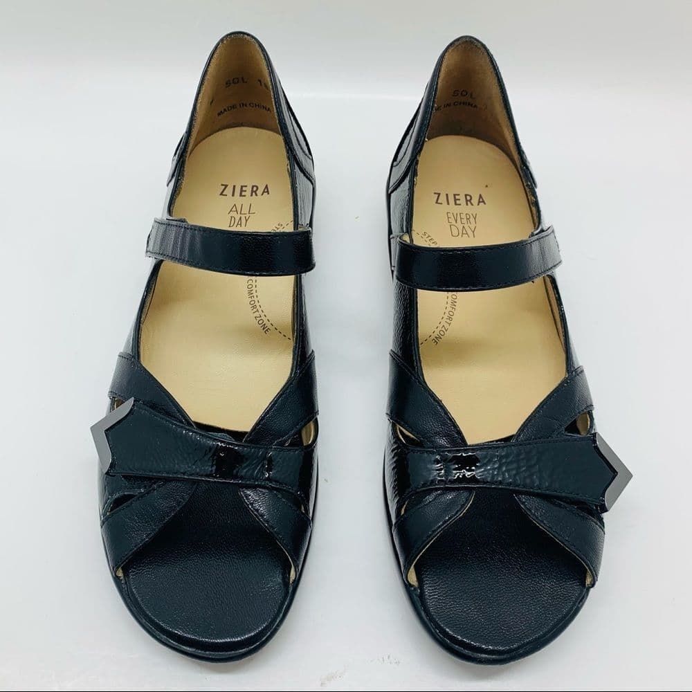 Ziera Black Sandal Comfort Shoe Sz‎ 37 - Thumbnail 2