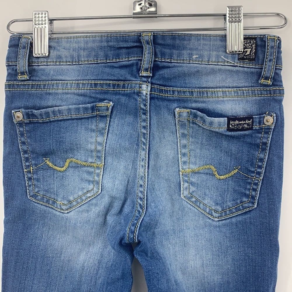 7 For All Mankind Girls The Skinny Jeans Sz 7‎ - Thumbnail 2