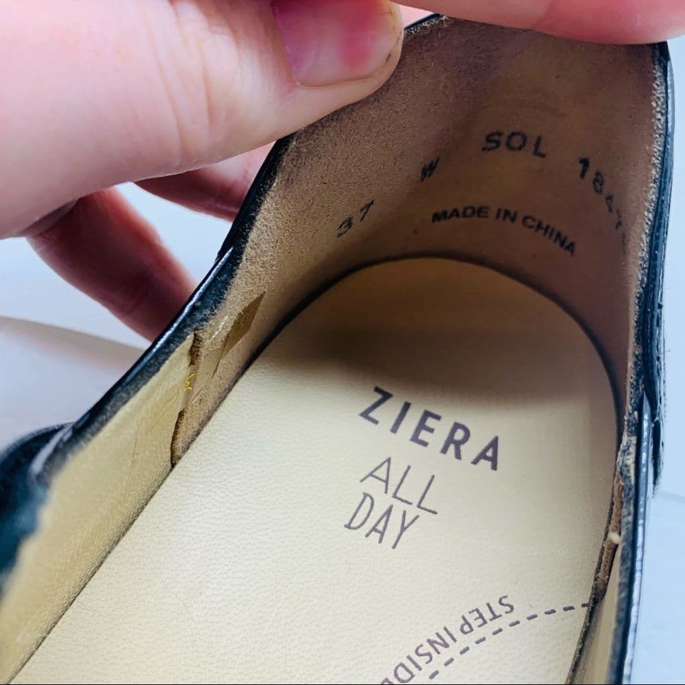 Ziera Black Sandal Comfort Shoe Sz‎ 37 - Thumbnail 8