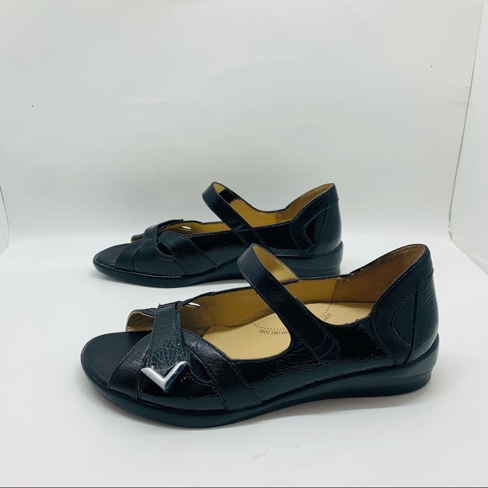 Ziera Black Sandal Comfort Shoe Sz‎ 37 - Thumbnail 5
