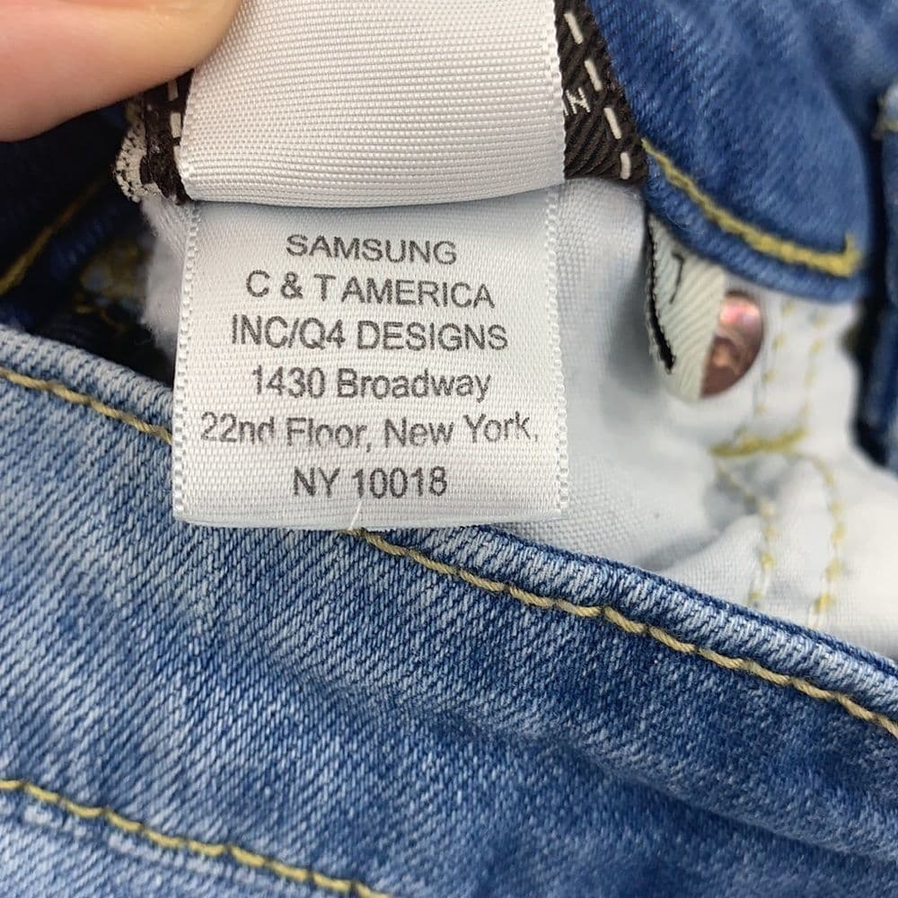 7 For All Mankind Girls The Skinny Jeans Sz 7‎ - Thumbnail 10