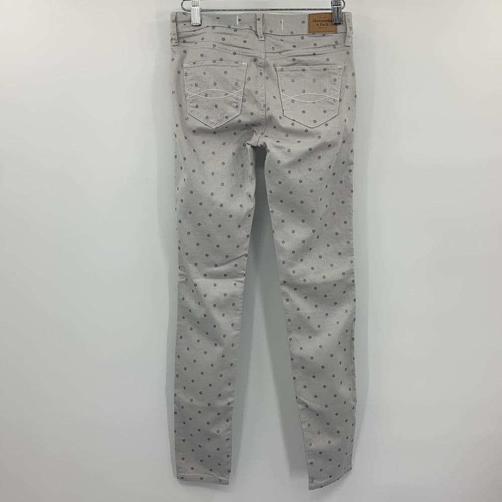 Abercrombie & Fitch Metallic Dot Skinny‎ Jeans Sz 25 - Thumbnail 3