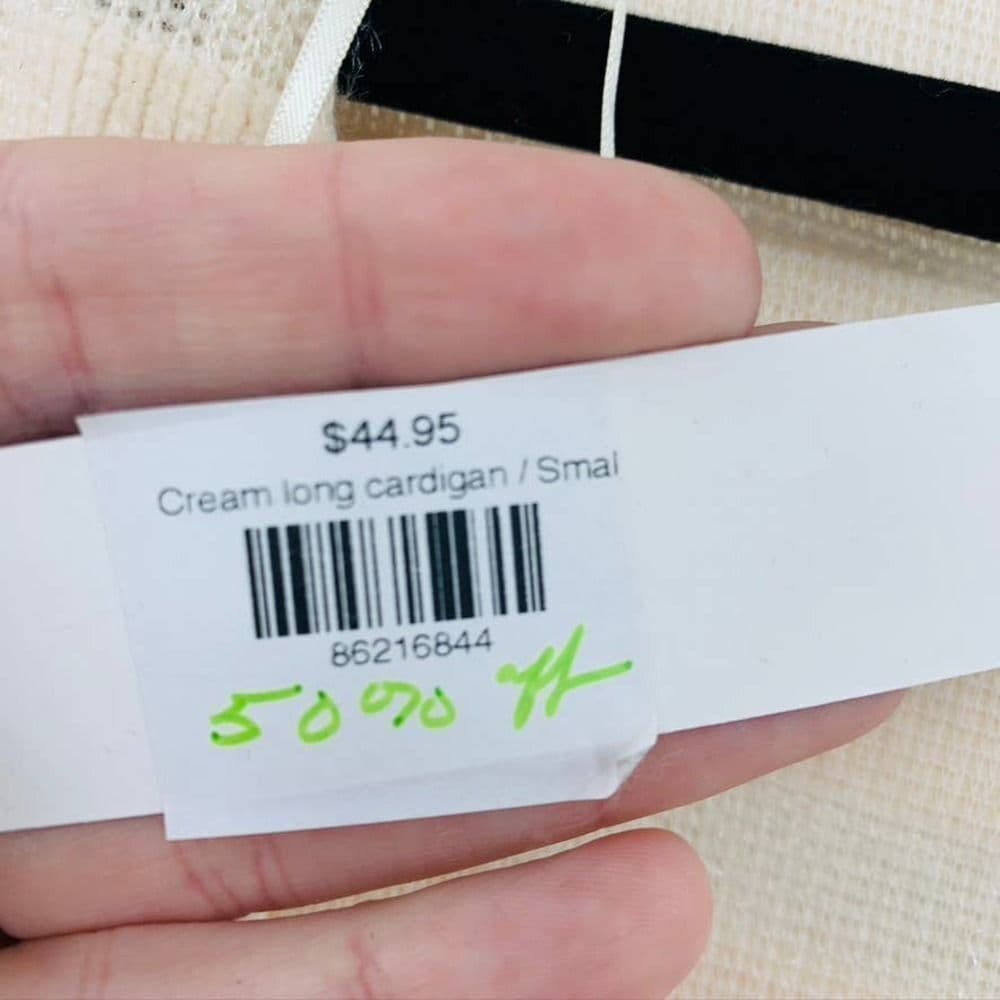 Papermoon Long Open‎ Cardigan Sz S - Thumbnail 4