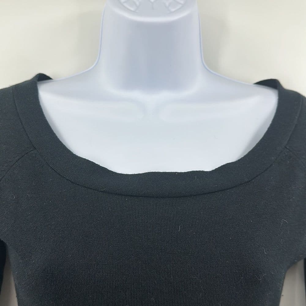Bruno Manetti Black‎ Scoop Neck Sweater Sz 40 (Small) - Thumbnail 2
