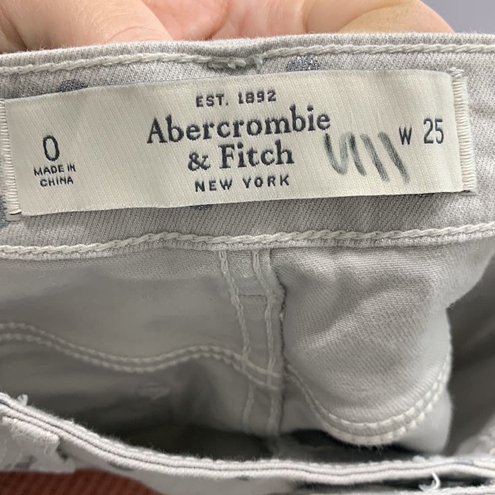 Abercrombie & Fitch Metallic Dot Skinny‎ Jeans Sz 25 - Thumbnail 6
