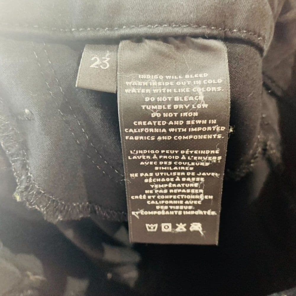 J Brand Anja Black‎ Skinny Pants Sz 23 - Thumbnail 9
