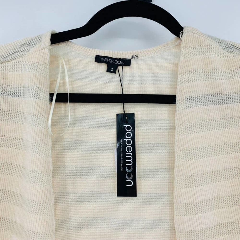 Papermoon Long Open‎ Cardigan Sz S - Thumbnail 2