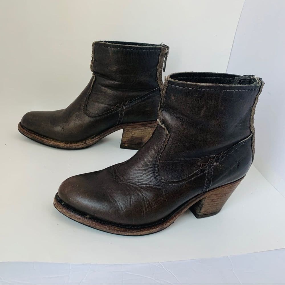 Frye Heeled Booties Sz‎ 6.5 - Thumbnail 5
