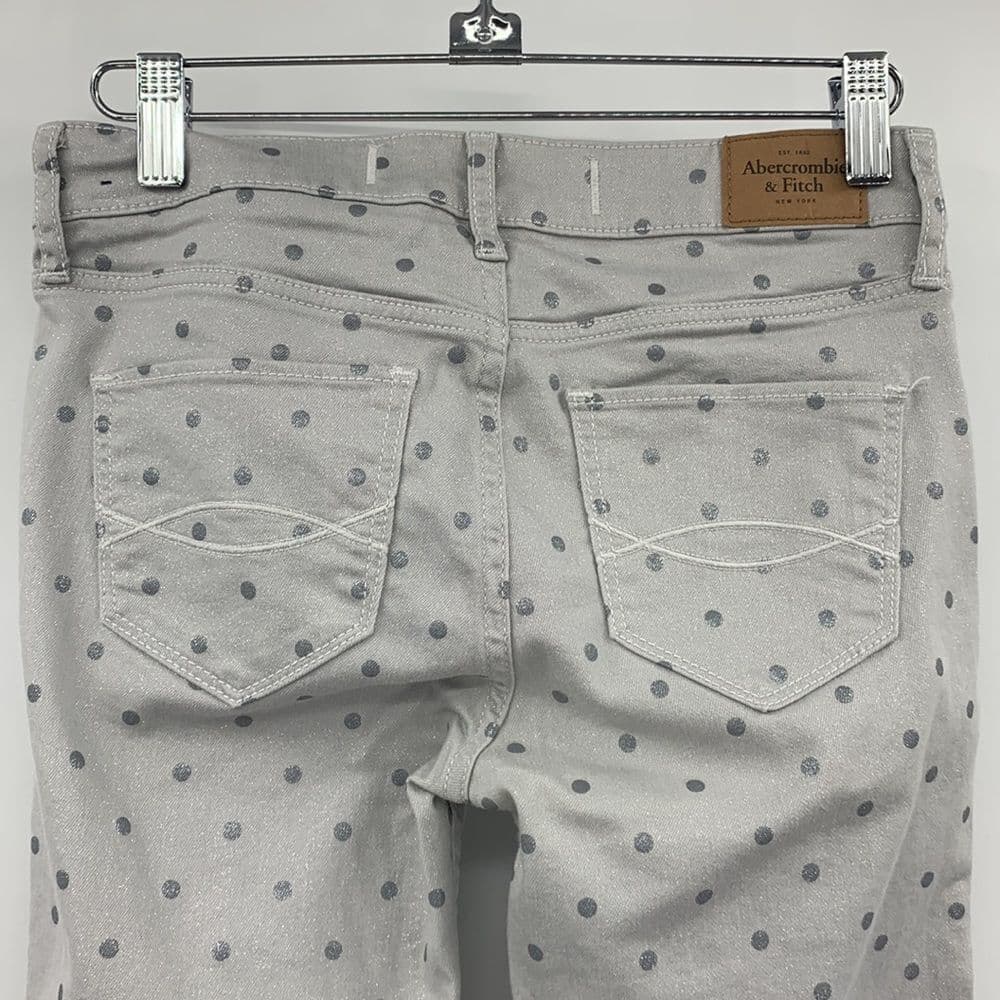 Abercrombie & Fitch Metallic Dot Skinny‎ Jeans Sz 25 - Thumbnail 4