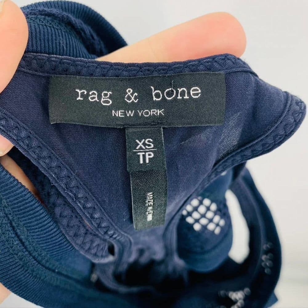 Rag & Bone‎ Stella Tank Dress Navy Sz XS - Thumbnail 7