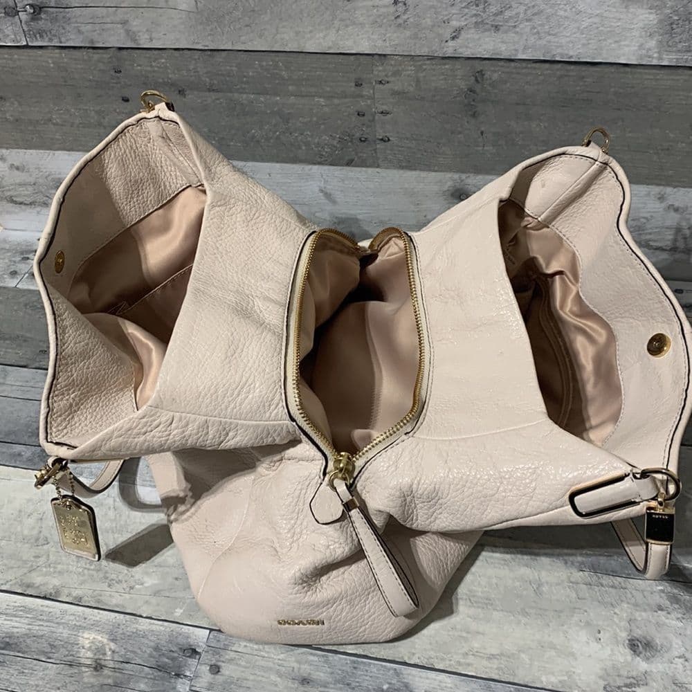 Coach‎ Madison Leather Phoebe Satchel Cream - Thumbnail 8