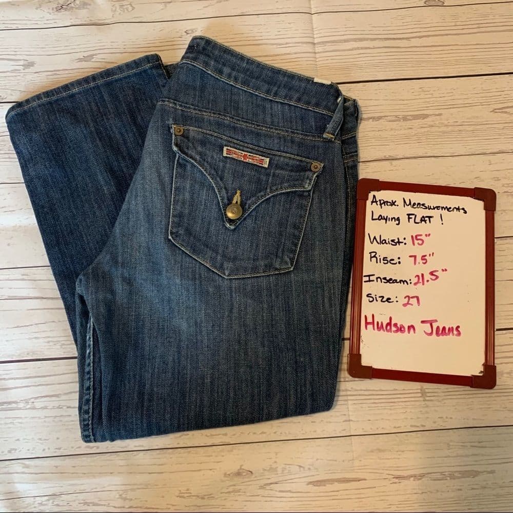 Hudson Jeans Capri Flap‎ Pocket Sz 27 - Thumbnail 10