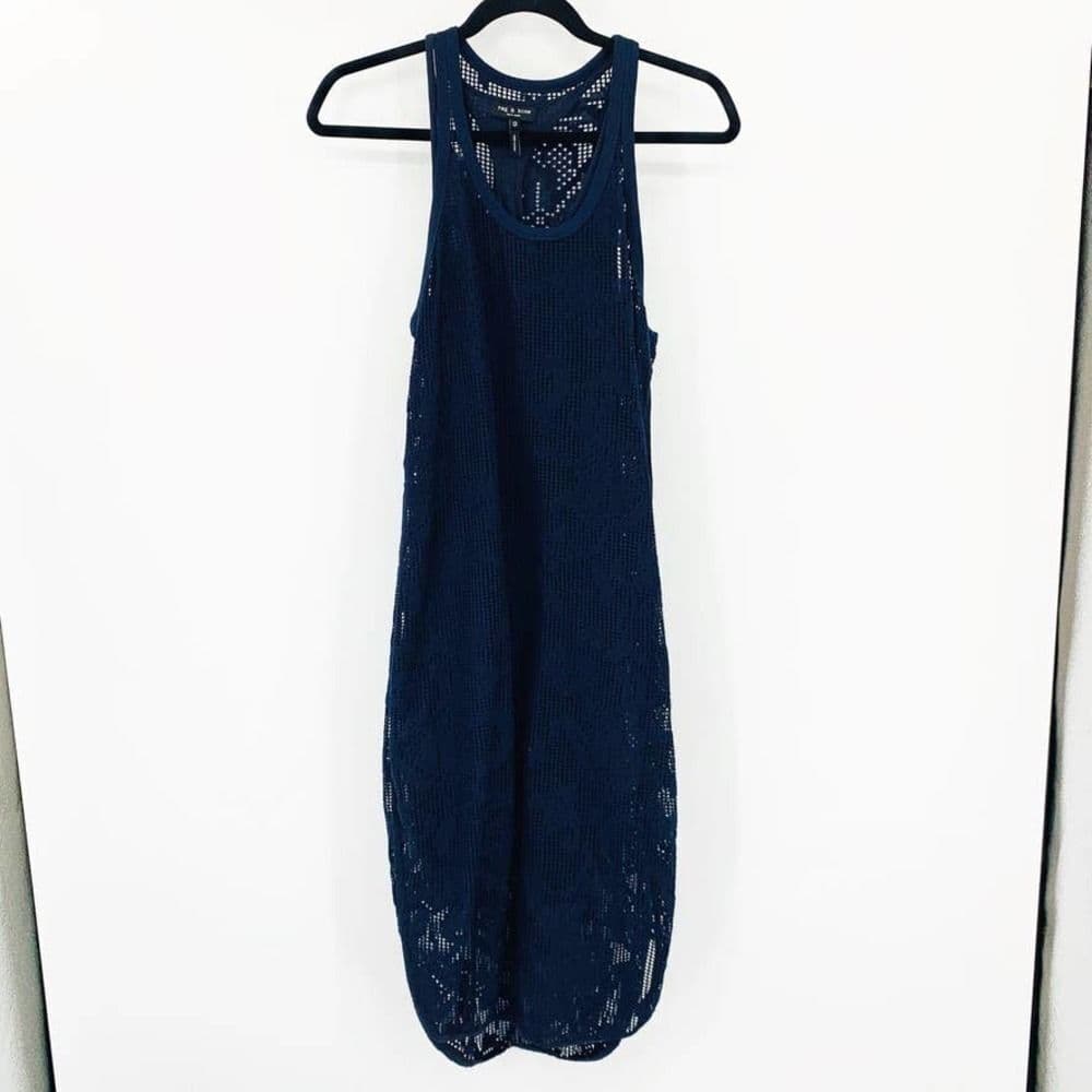 Rag & Bone‎ Stella Tank Dress Navy Sz XS - Thumbnail 2