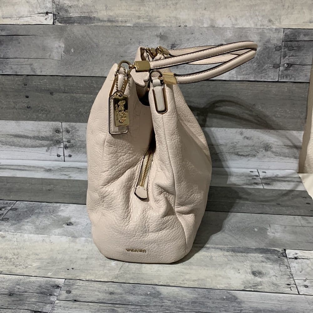 Coach‎ Madison Leather Phoebe Satchel Cream - Thumbnail 4