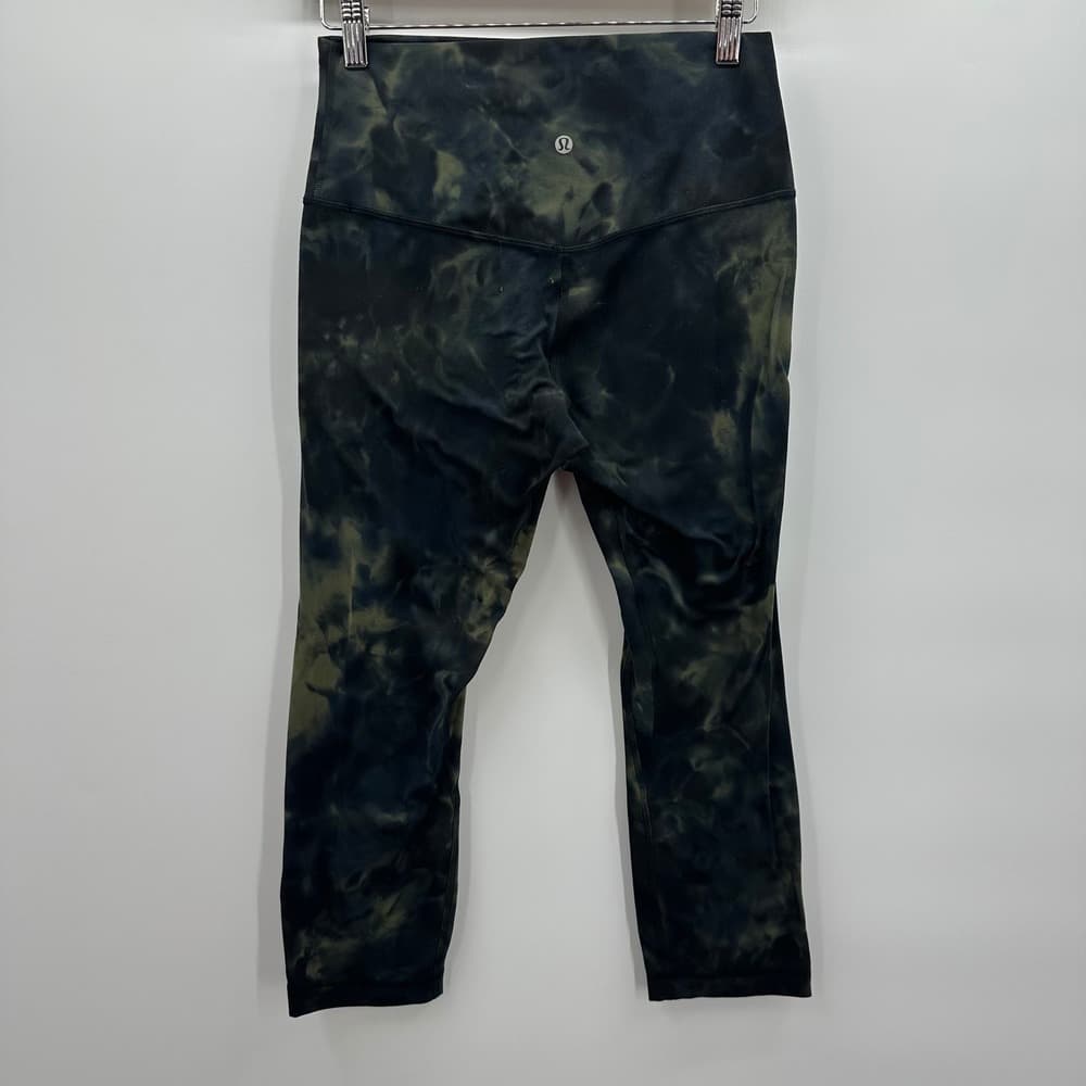 Lululemon Align Crop 21" Diamond‎ Dye Graphite Grey Bronze Green in Size 8 - Thumbnail 3