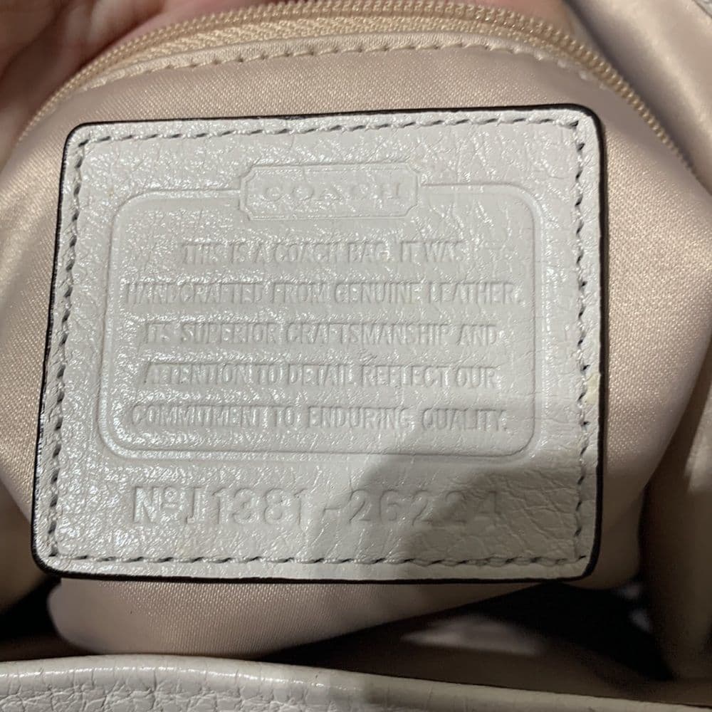 Coach‎ Madison Leather Phoebe Satchel Cream - Thumbnail 12