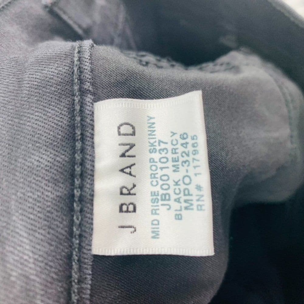 J Brand Mid Rise Crop Skinny‎ Distressed Sz 25 - Thumbnail 8