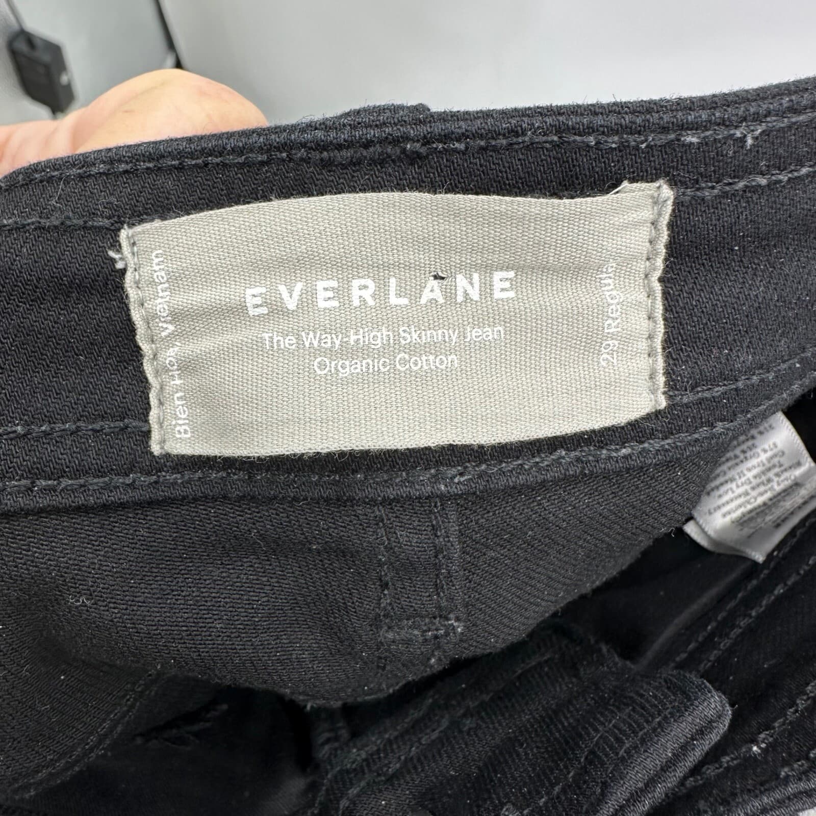 Everlane The Way-High Skinny Jeans Black Sz 29 Regular - Thumbnail 6