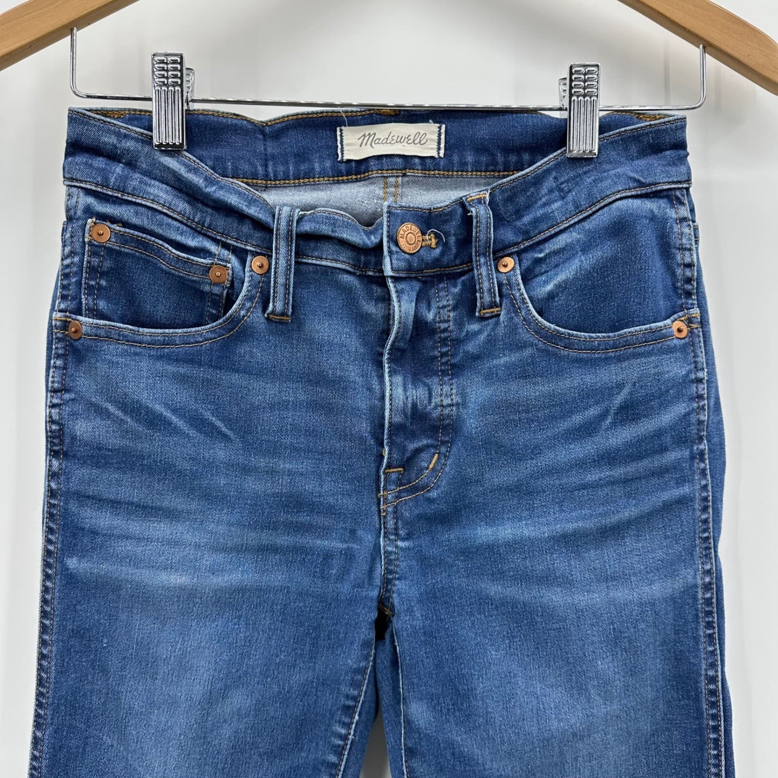 Madewell 9" High Rise Skinny Jeans Sz 26 - Thumbnail 2