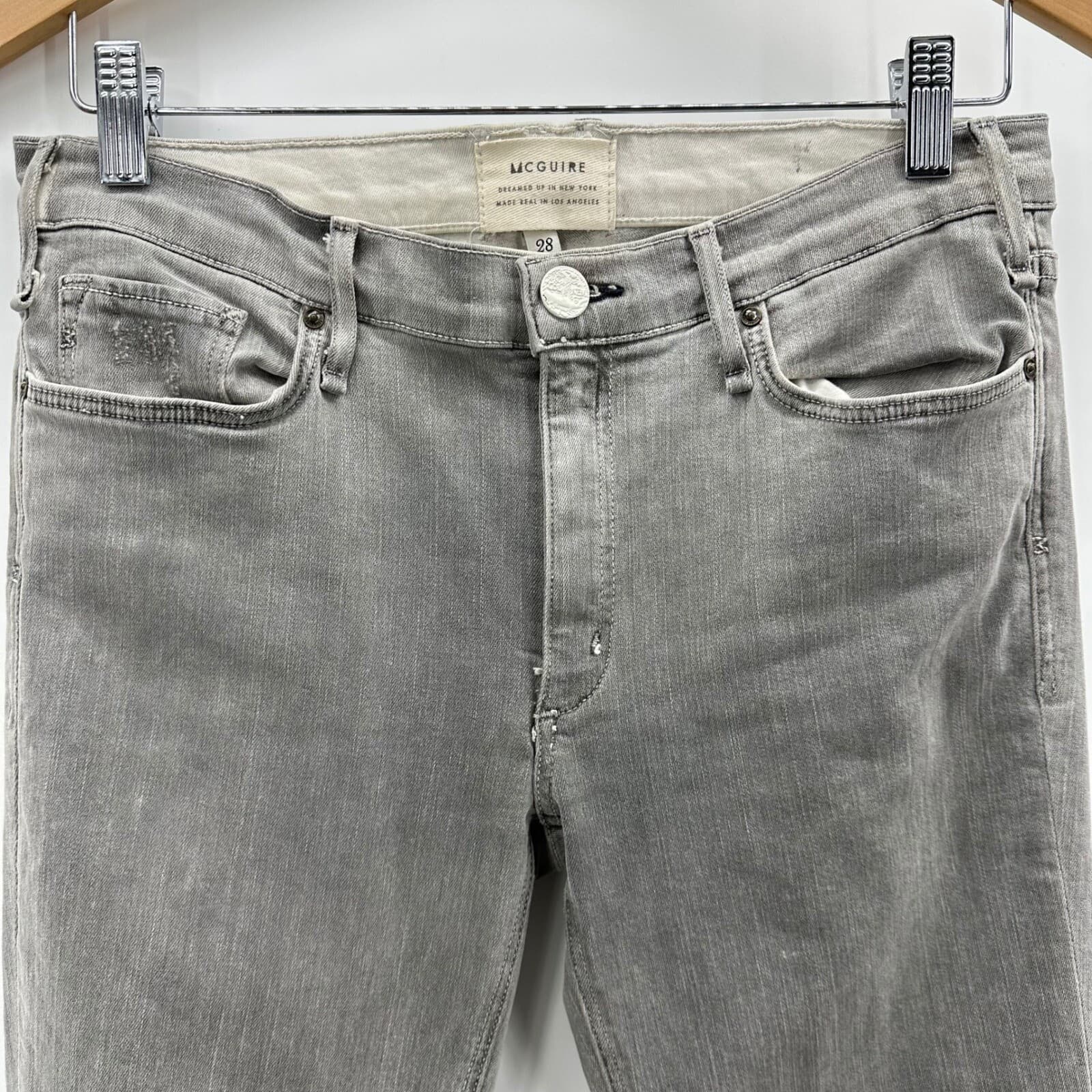 McGuire Newton Skinny Gray Jeans Size 28 - Thumbnail 2